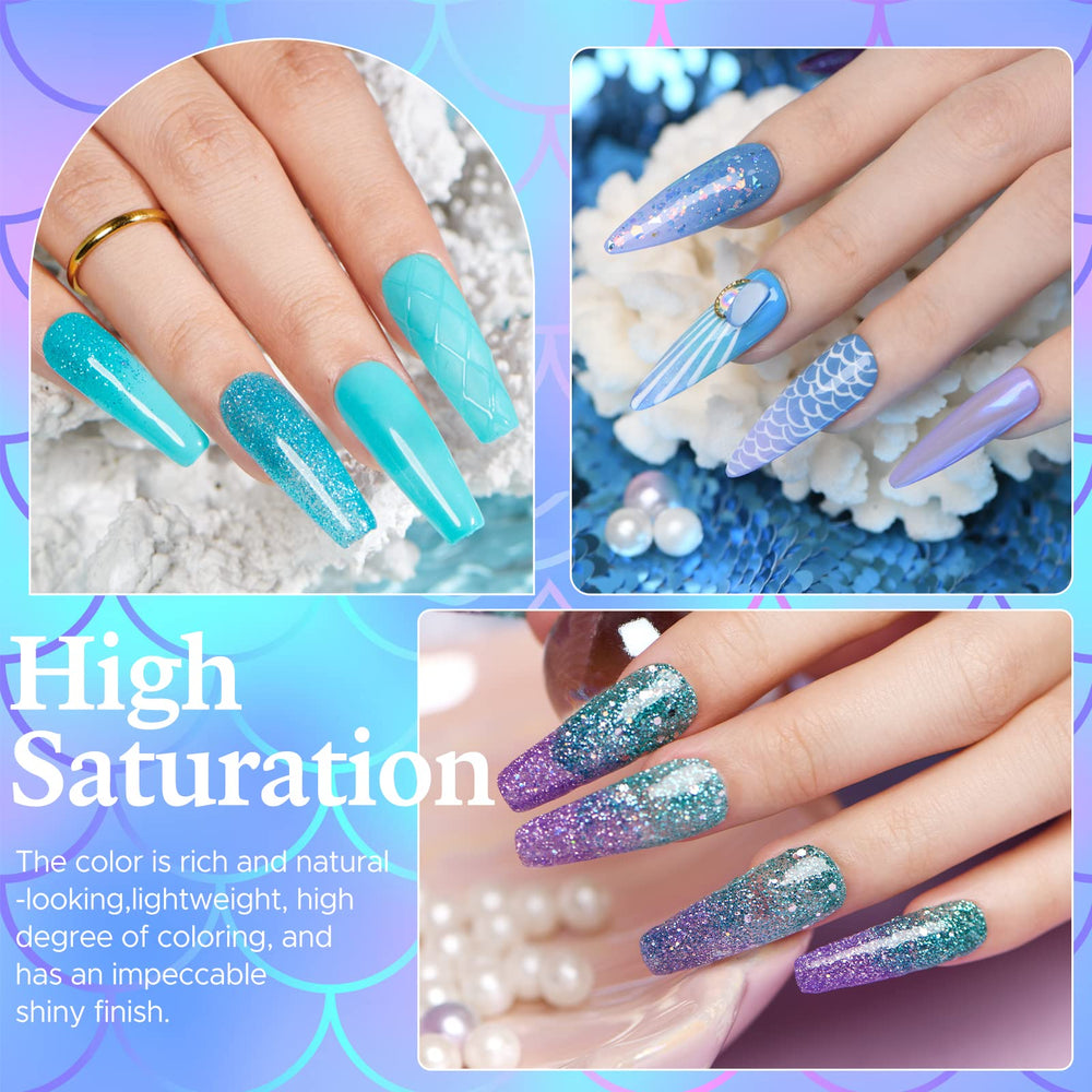 Liquidos AZUREBEAUTY Dip para base, top y activador, acabado suave y duradero.