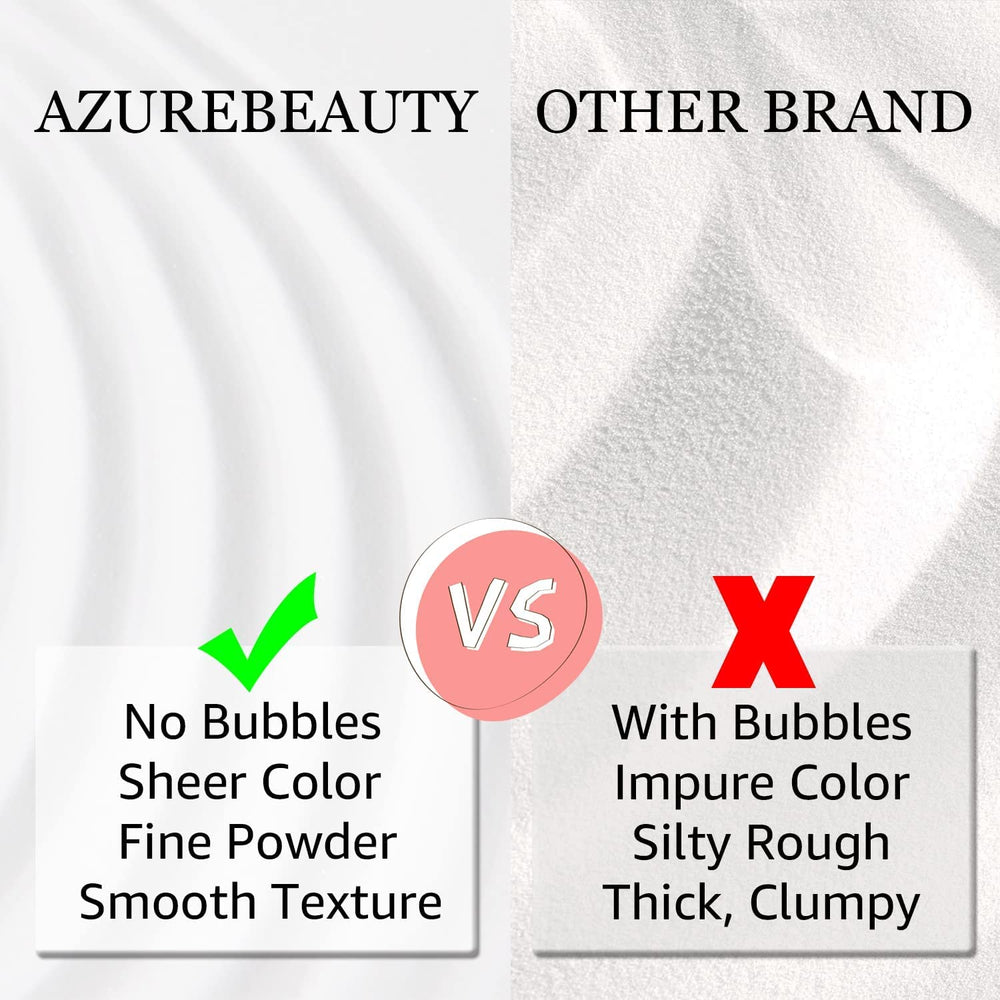 AZUREBEAUTY polvos dip, guía de aplicación para formas de uña definidas.