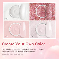 AZUREBEAUTY polvo inmersión glitter para destellos brillantes y duraderos.