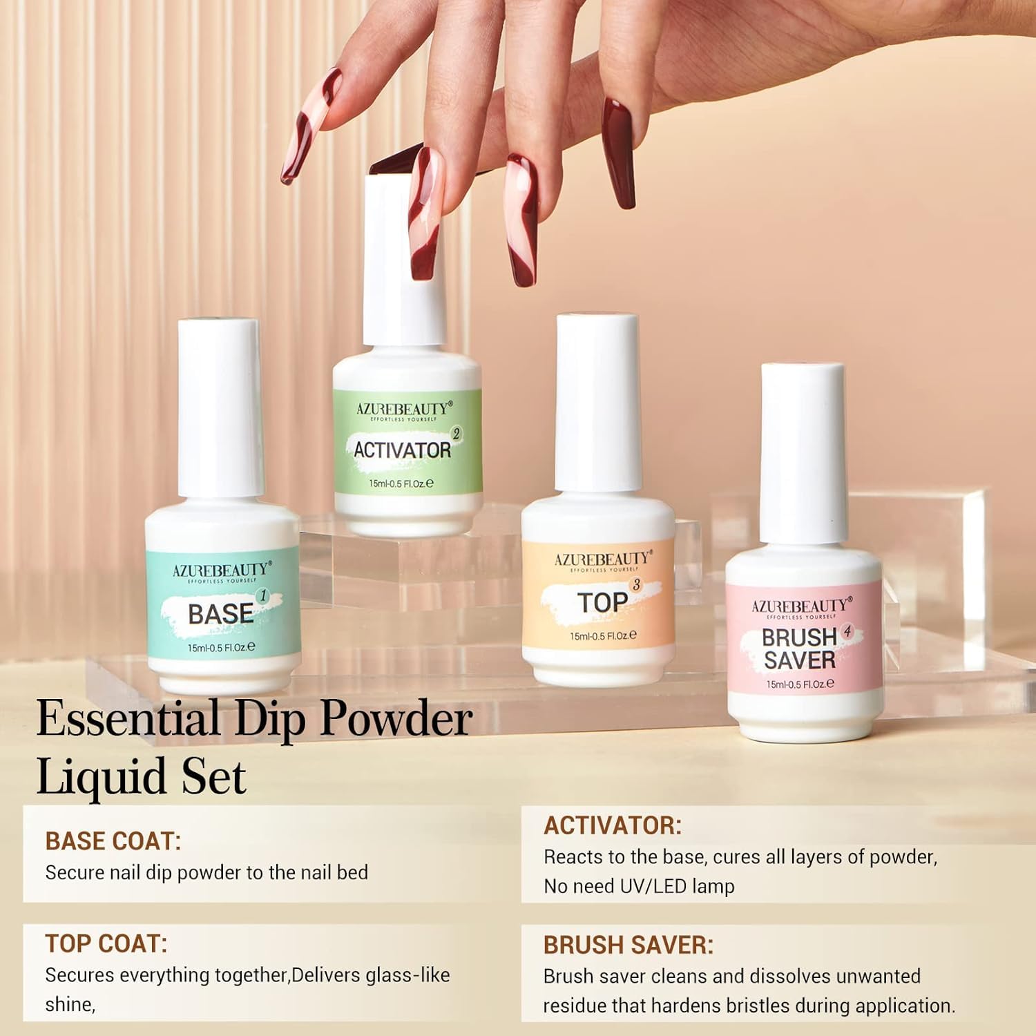 AZUREBEAUTY protector de cepillos en botella, mantiene los cepillos en buen estado.
