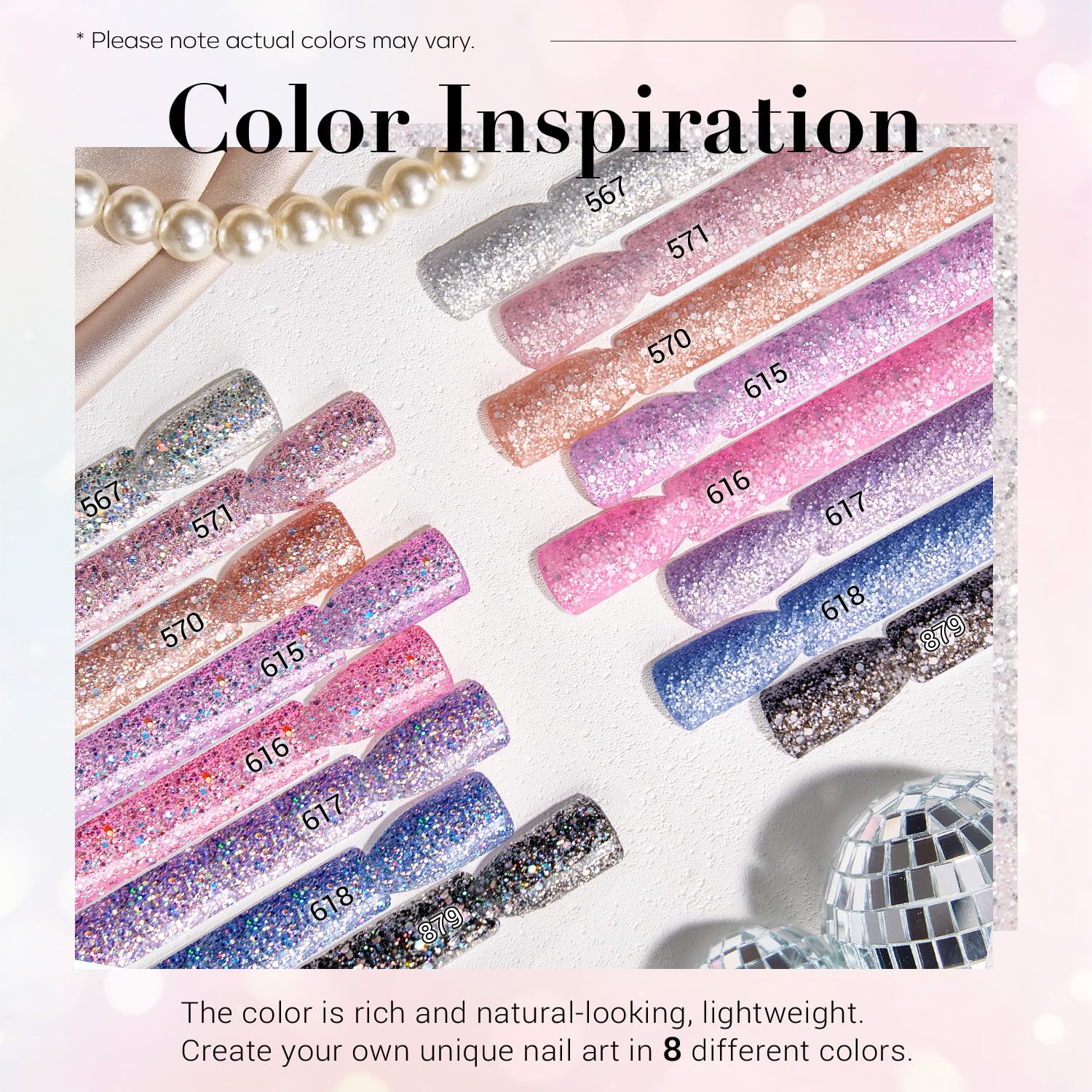 Bâtons test Ongles AzureBeauty pour évaluer rapidement les nuances.