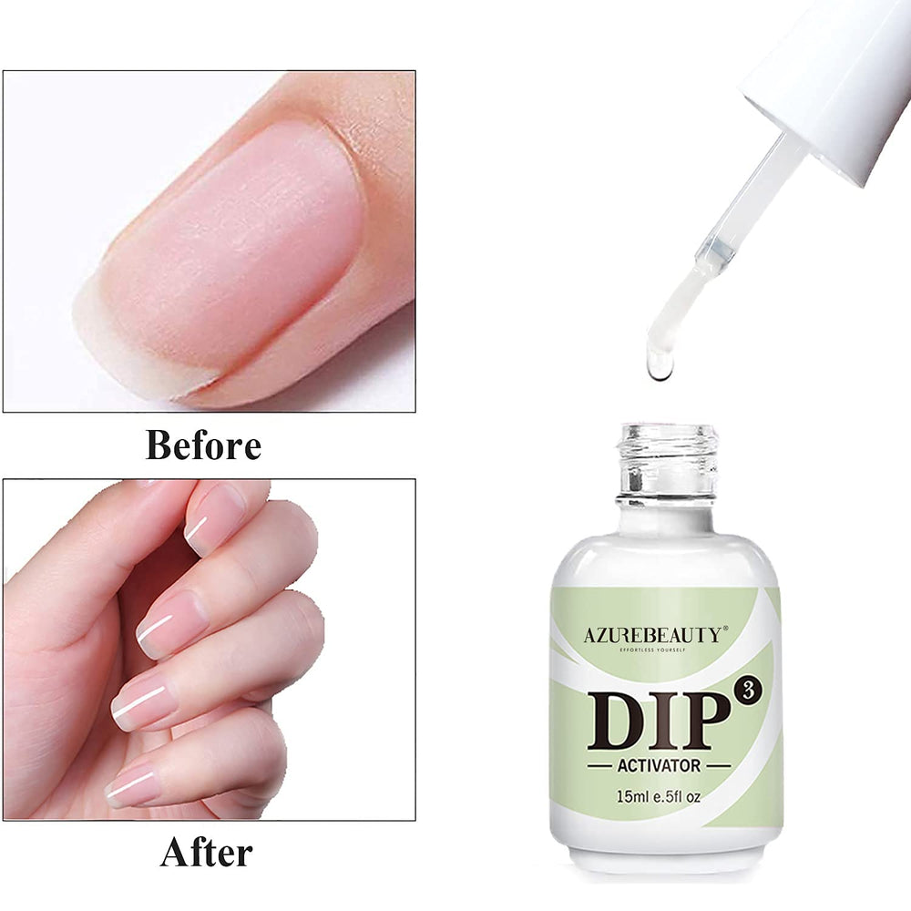 AZUREBEAUTY uñas brillantes y duraderas tras la capa final.