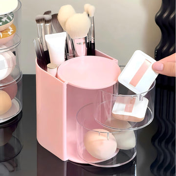 Azurphoric organizador para brochas y polvos con acceso rápido