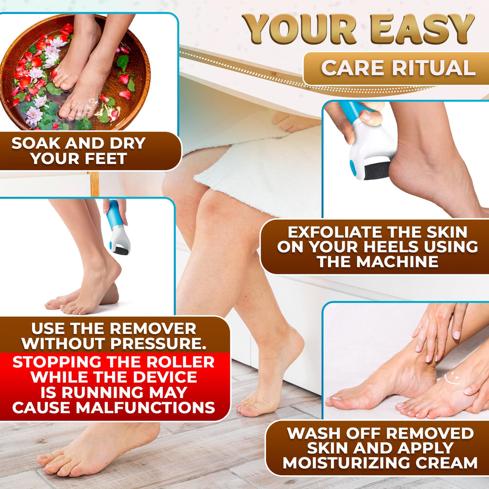 AZZORI cuidado de pies en casa, exfoliación suave para piel seca