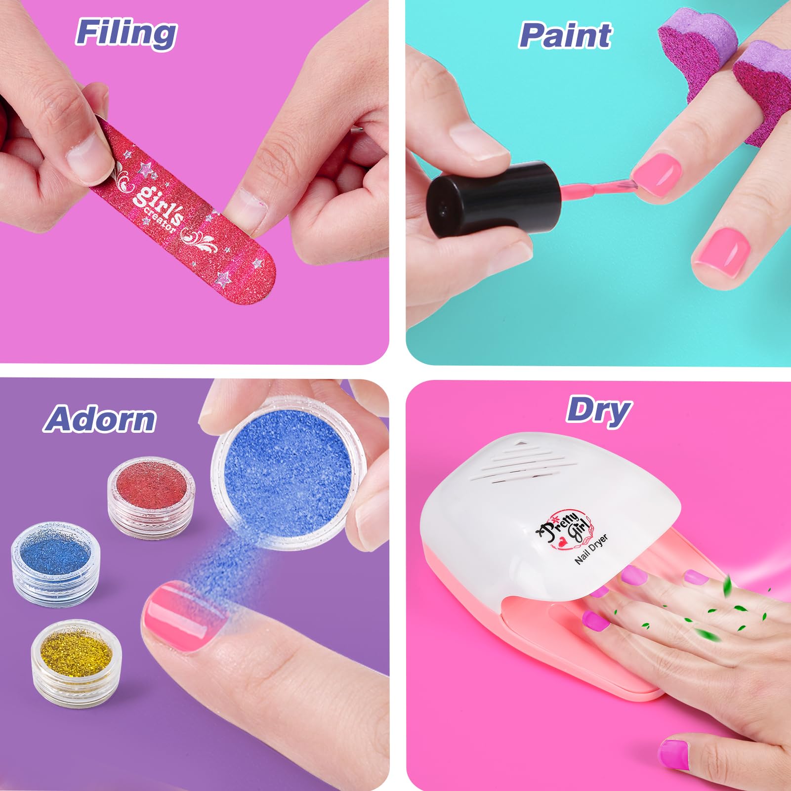 Separadores de dedos para uñas de B Bascolor, fáciles de usar.