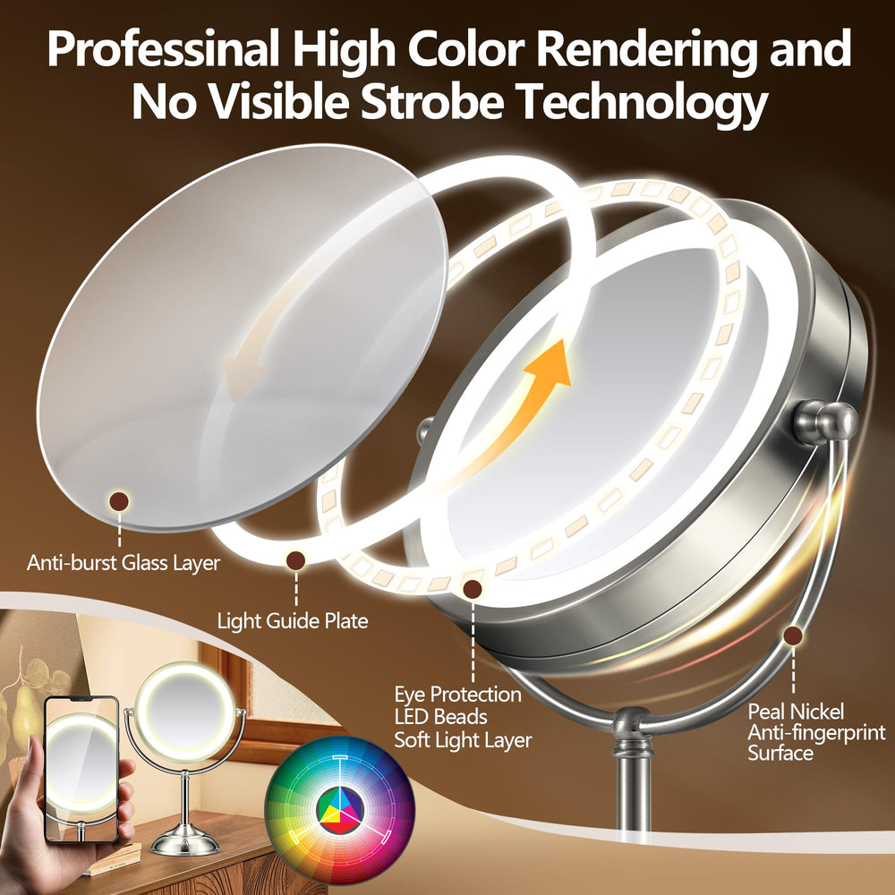 Espejo B Beauty Planet con 3 modos de color para ambientes diferentes