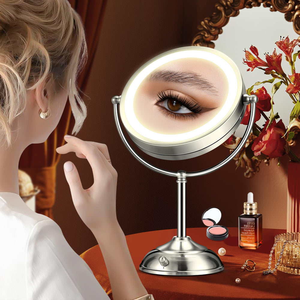 Espejo B Beauty Planet acabado perla níquel para decorar tu mesa