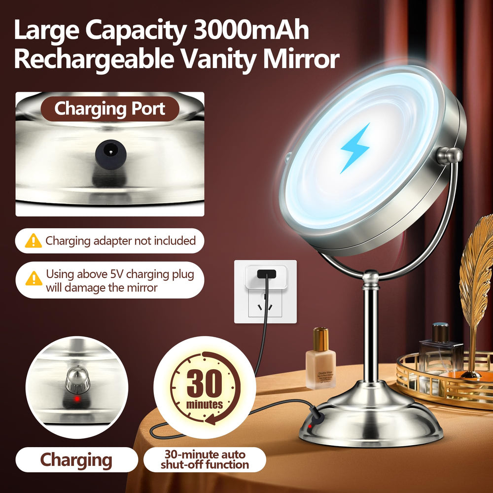 Espejo B Beauty Planet con rotación 360 para ajustar el ángulo