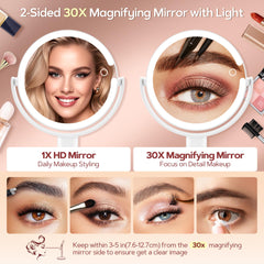 Iluminación LED de 64 diodos de B Beauty Planet para luz natural cálida o fría