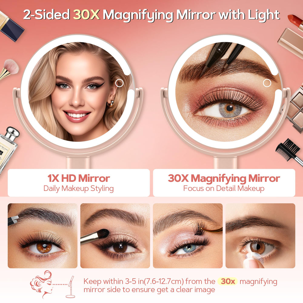 Lumière LED trois modes B Beauty Planet pour un éclairage adapté.