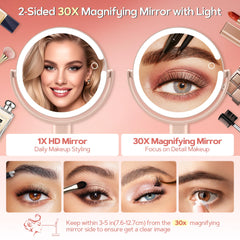 Lumière LED trois modes B Beauty Planet pour un éclairage adapté.