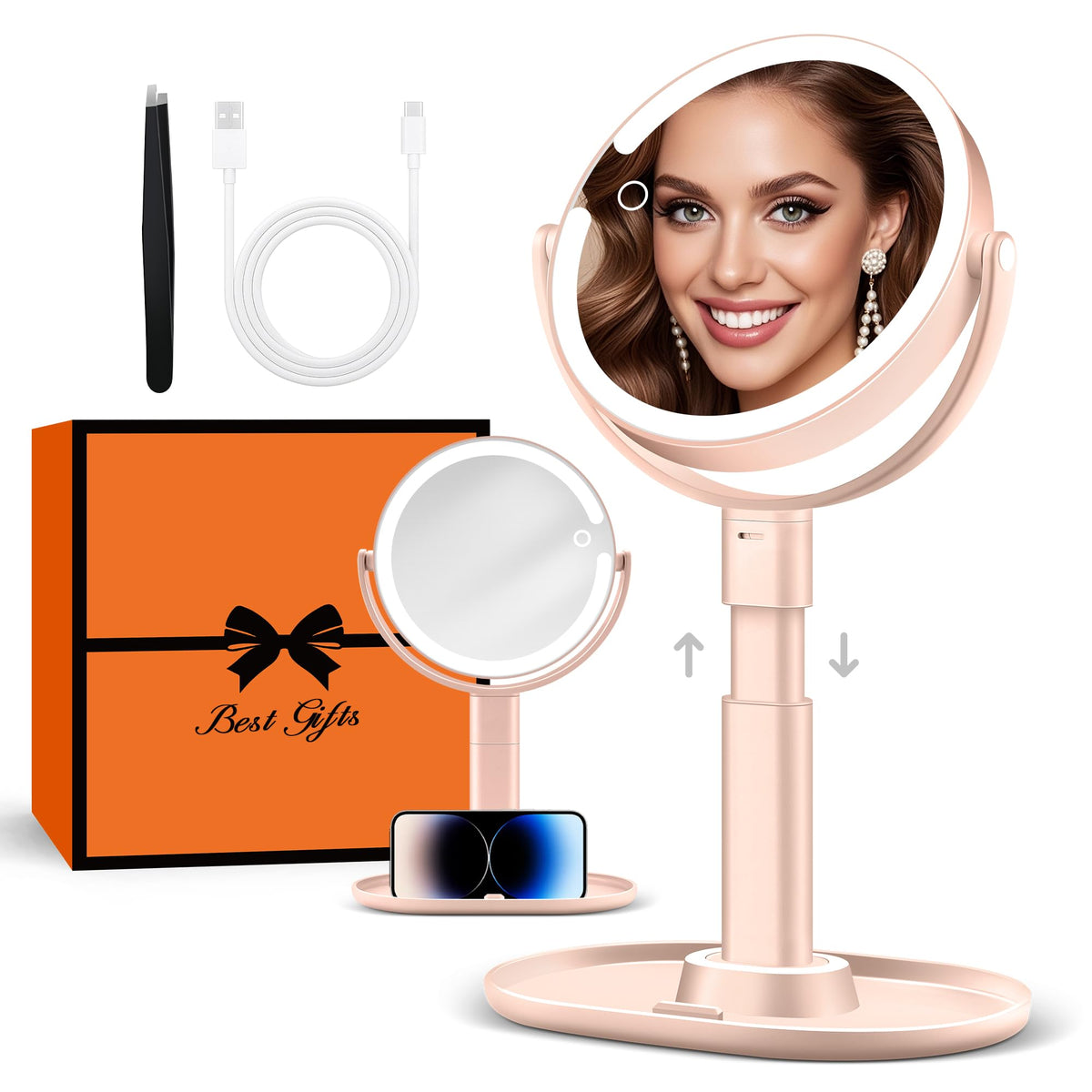 Miroir B Beauty Planet avec grossissement 30x pour retouches précises.