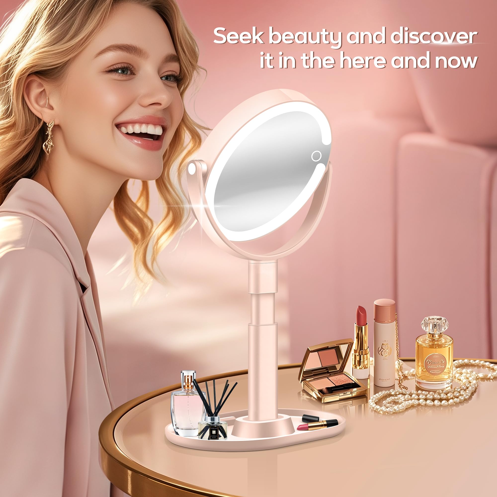 Miroir léger et portable idéal pour les déplacements.