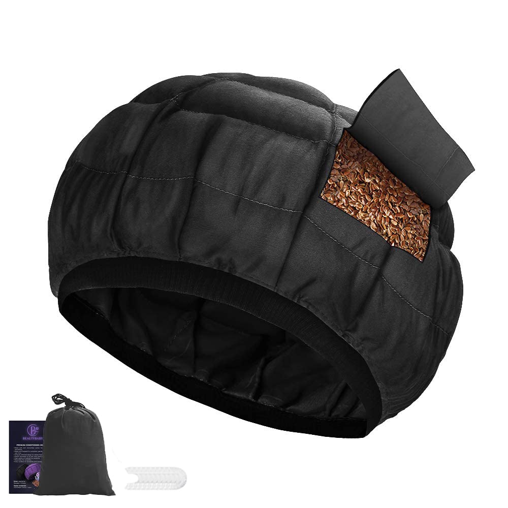B BEAUTYBABY Cap Calor Profundo con Linaza para acondicionar el cabello
