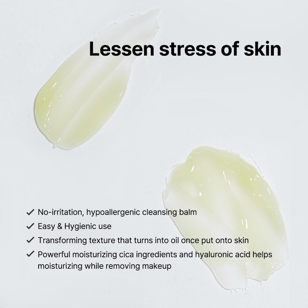 Aplicación manual con B_LAB CICA Soft Meltaway, crema suave para rostro.