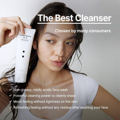 Nettoyage doux adapté aux peaux sensibles par B_LAB Matcha.