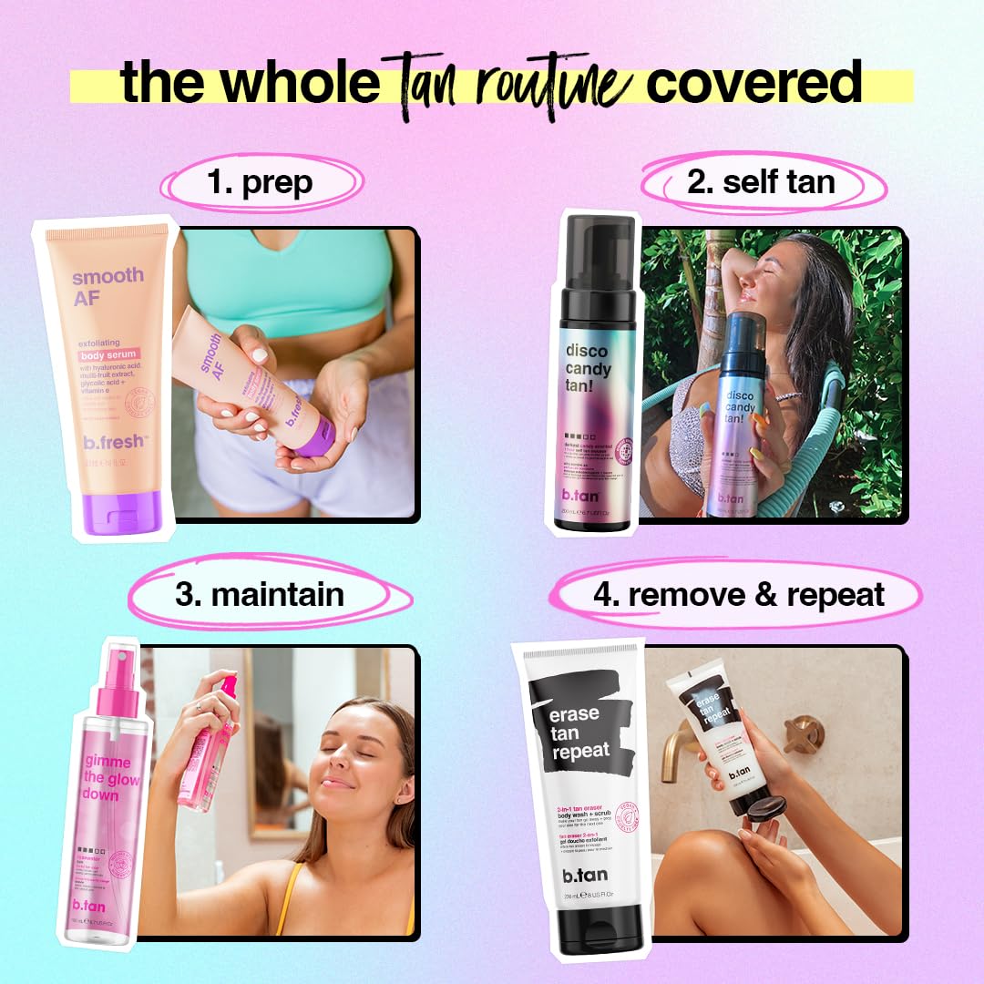 B.TAN mousse-bronceadora guía-aplicacion consejos para piel pareja.