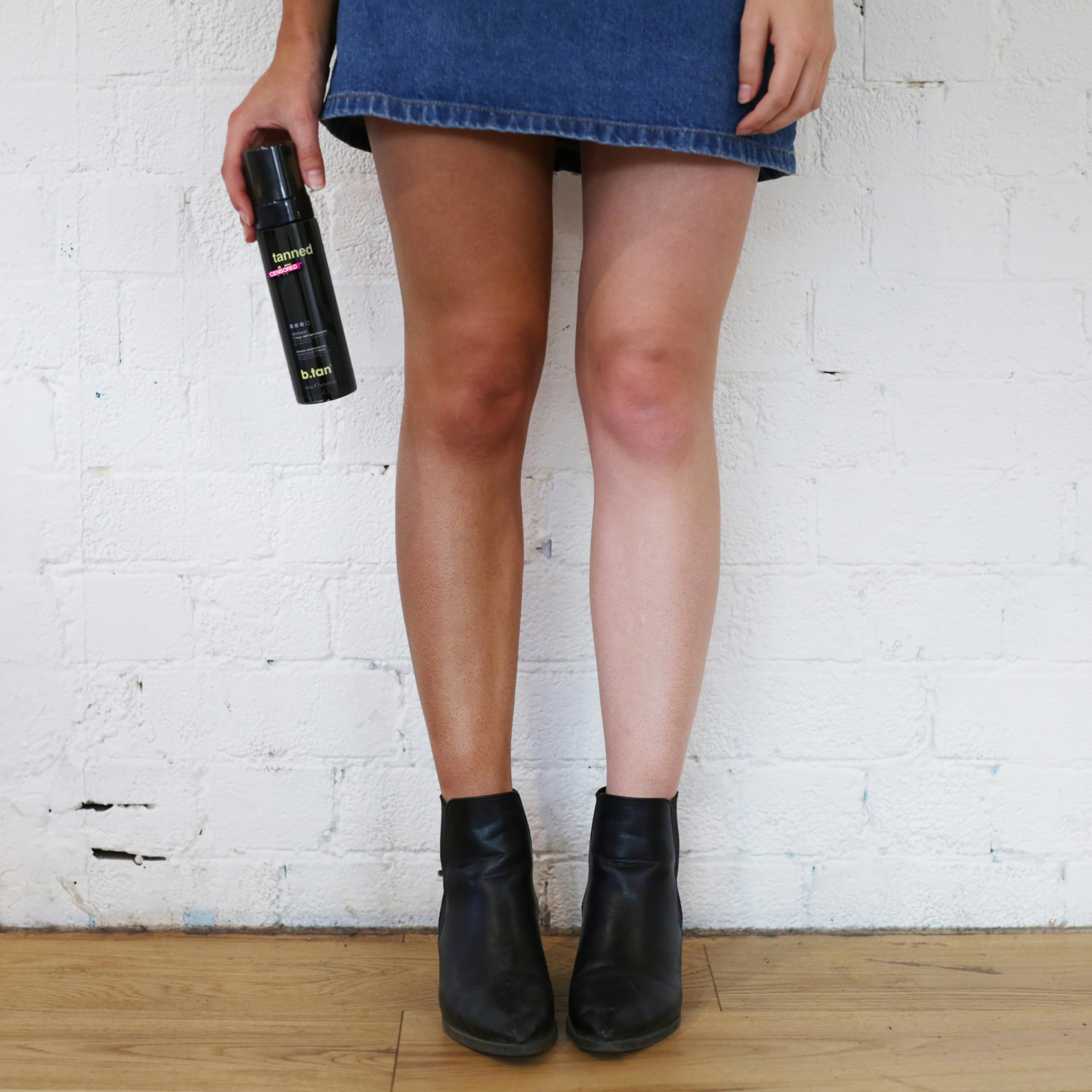 b.tan Dark Self Tanner Mousse fabricado en EE. UU. con calidad asegurada.
