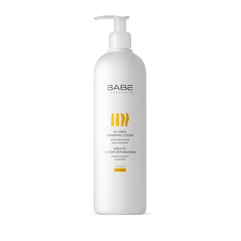 Lotion réparatrice Babe Laboratorios Urea 10% dans une bouteille 500 ml, soin rapide et durable