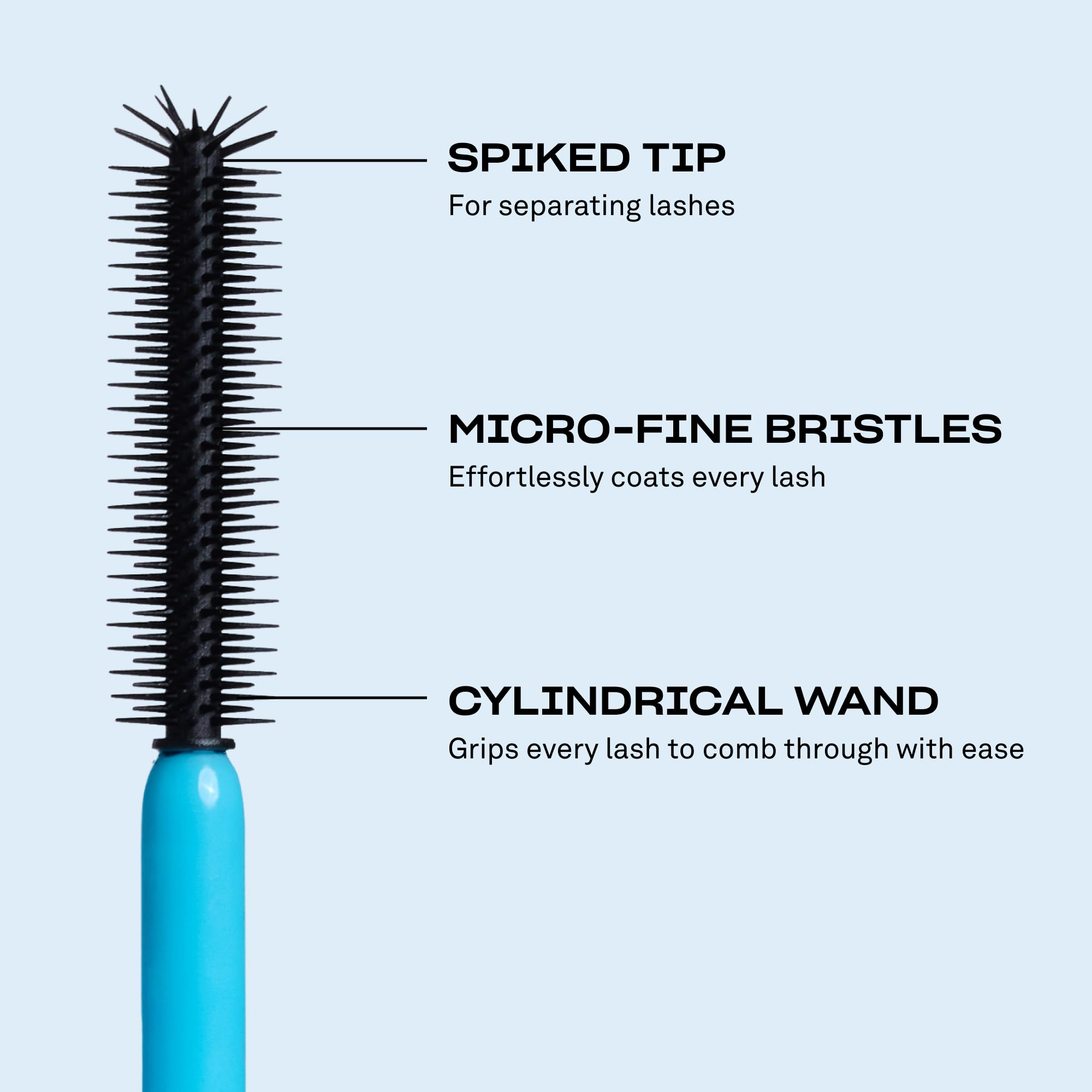 Textura buildable que permite capas sin apelmazar en Babe Original 4 Real Mascara.