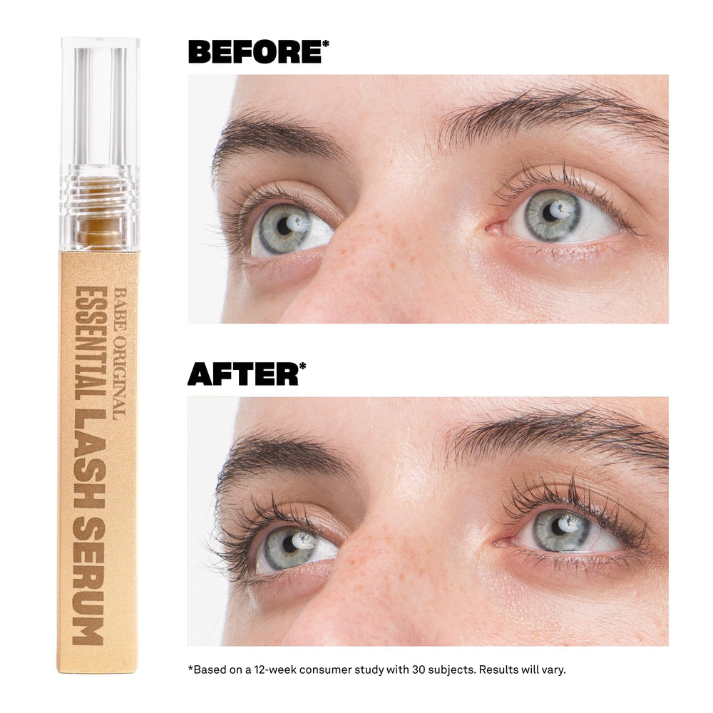 Aplicador Babe Lash Serum para uso nocturno en pestañas