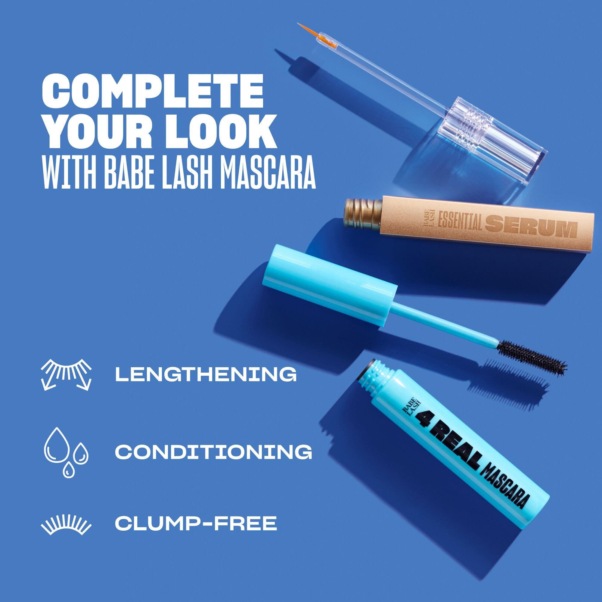 Envase de 2 mL para tres meses de uso con Babe Lash Serum