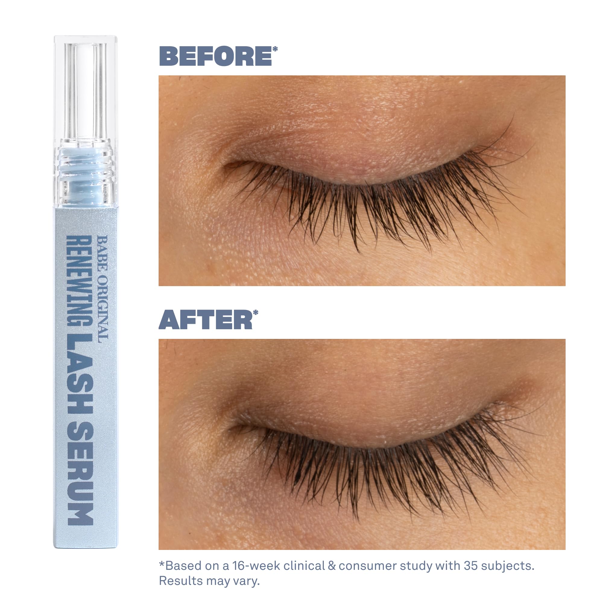 Aplicador de Babe Original Renewing Lash Serum para aplicación precisa