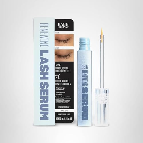 Resultado natural de Babe Original Renewing Lash Serum en pestañas tras uso constante
