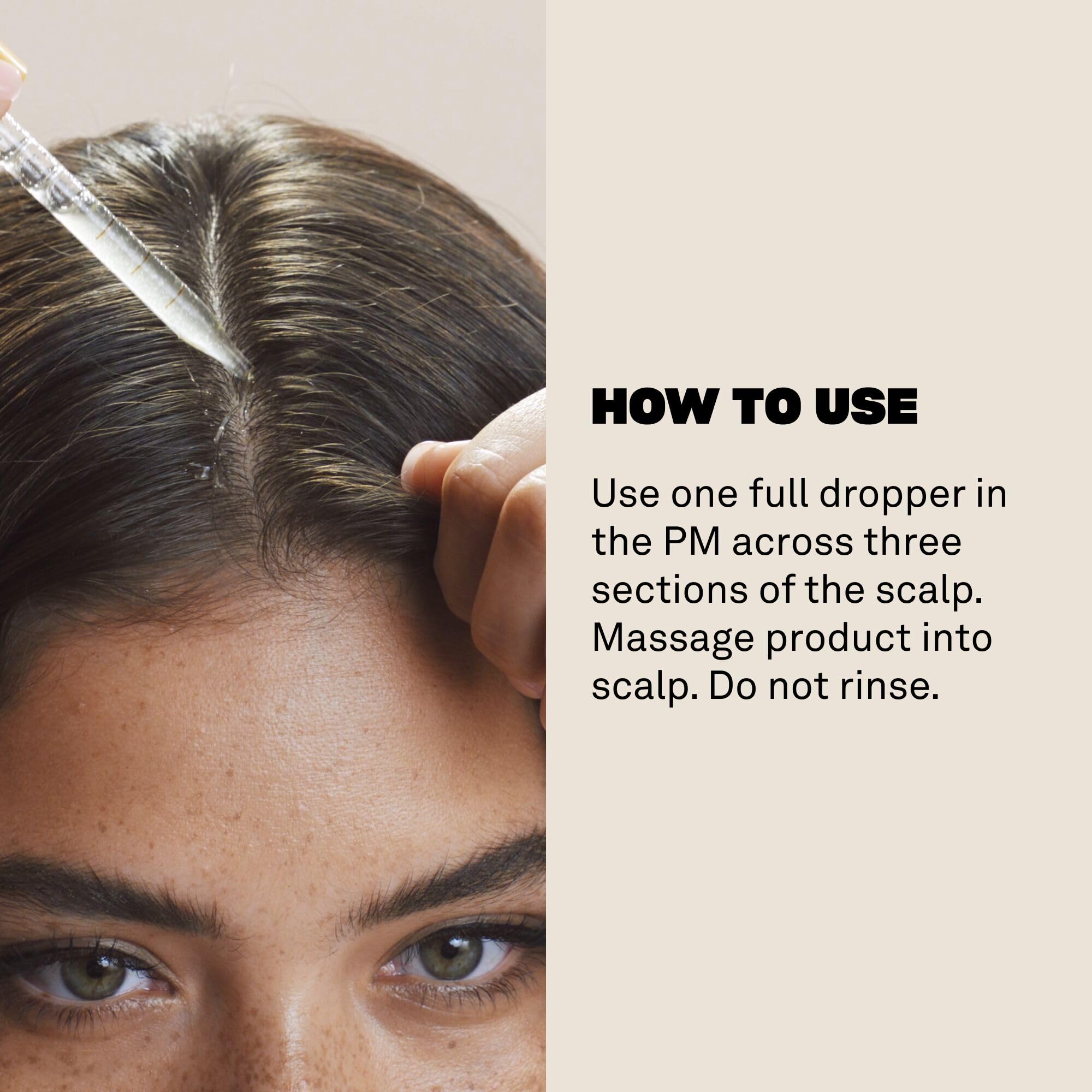 Masaje suave del cuero cabelludo con BABE ORIGINAL Locks para mejor absorción.