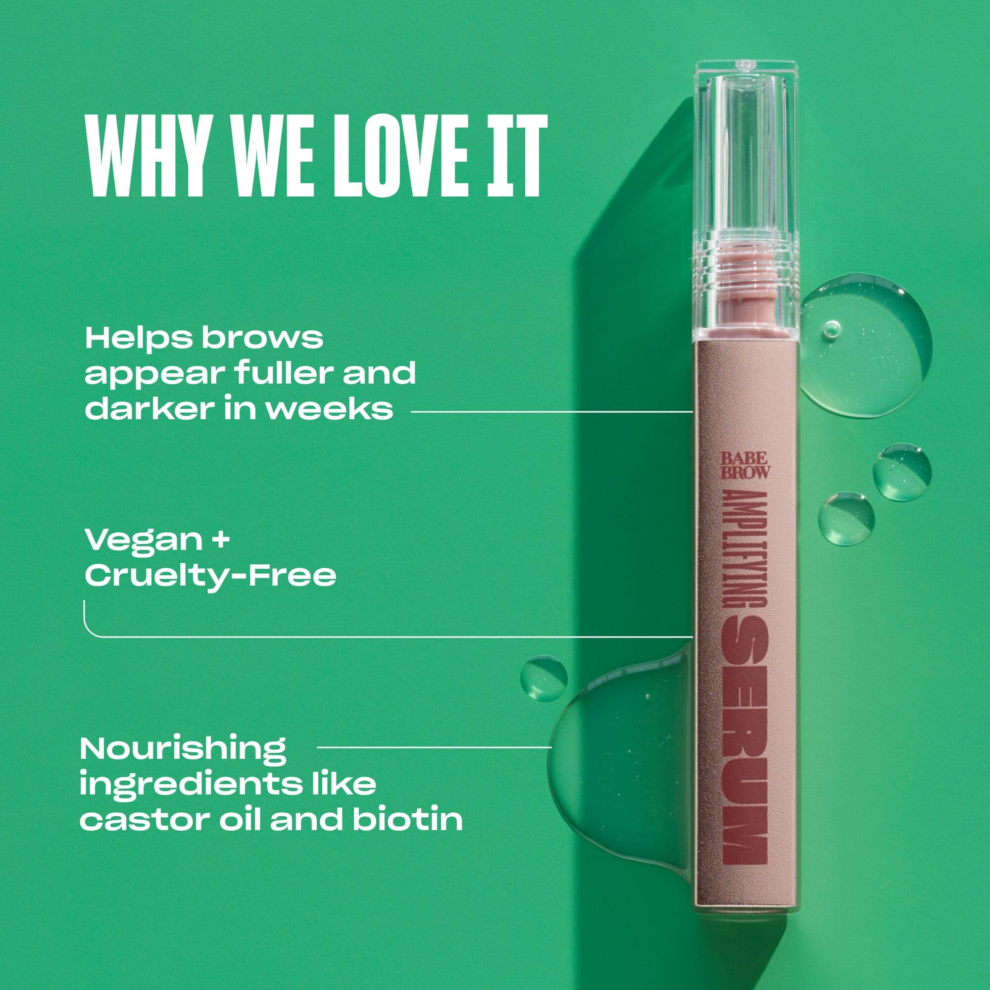 Babe Original suero para cejas, trazos naturales para definir la forma.