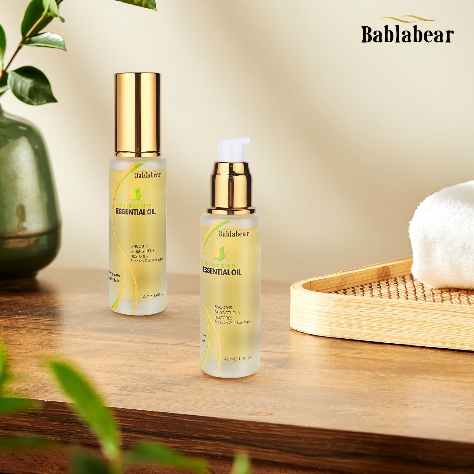 Bablabear Aceite para pelo: aplicación diaria para cabello suave