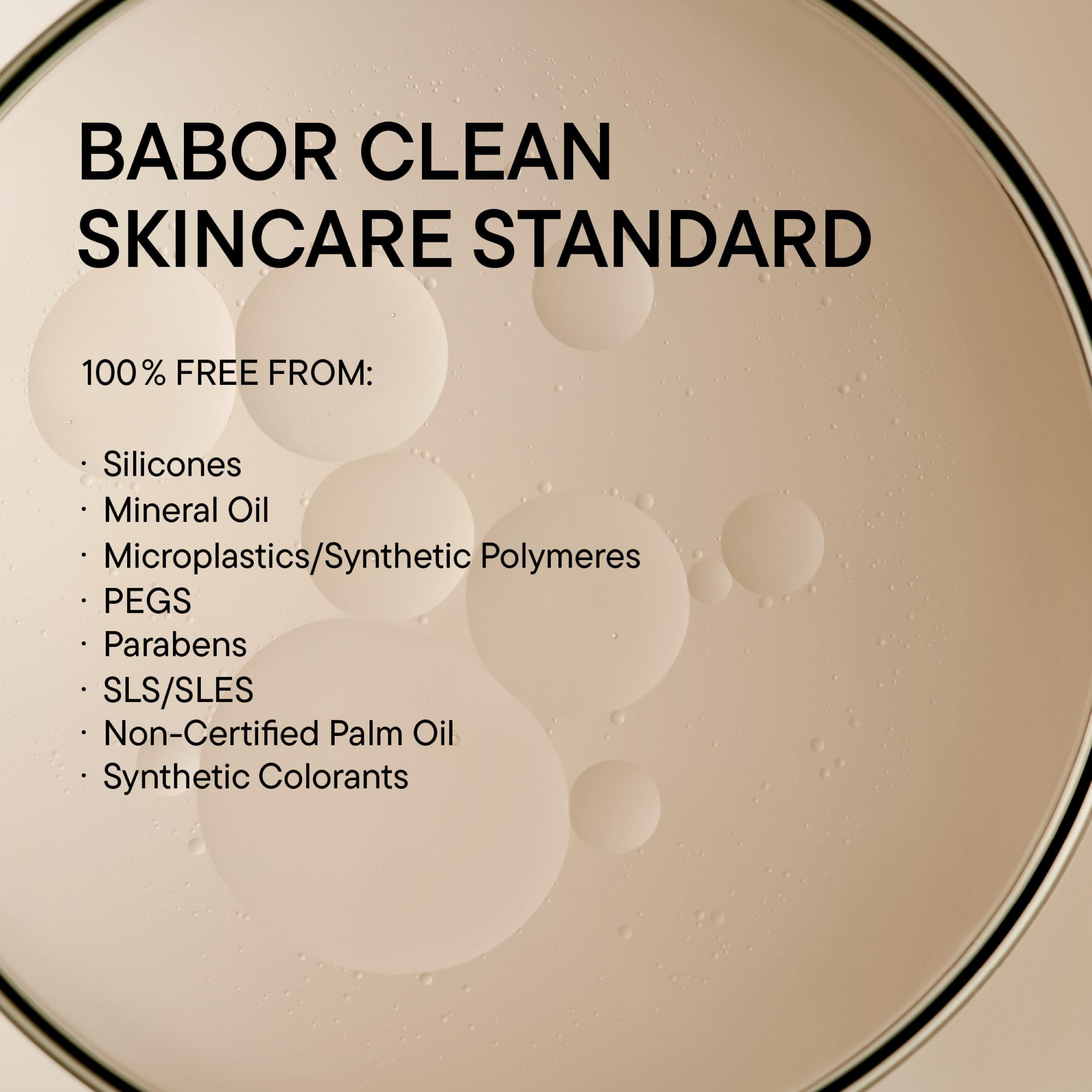 BABOR HY-OL emulsión lechosa al masajear, limpieza suave de impurezas.