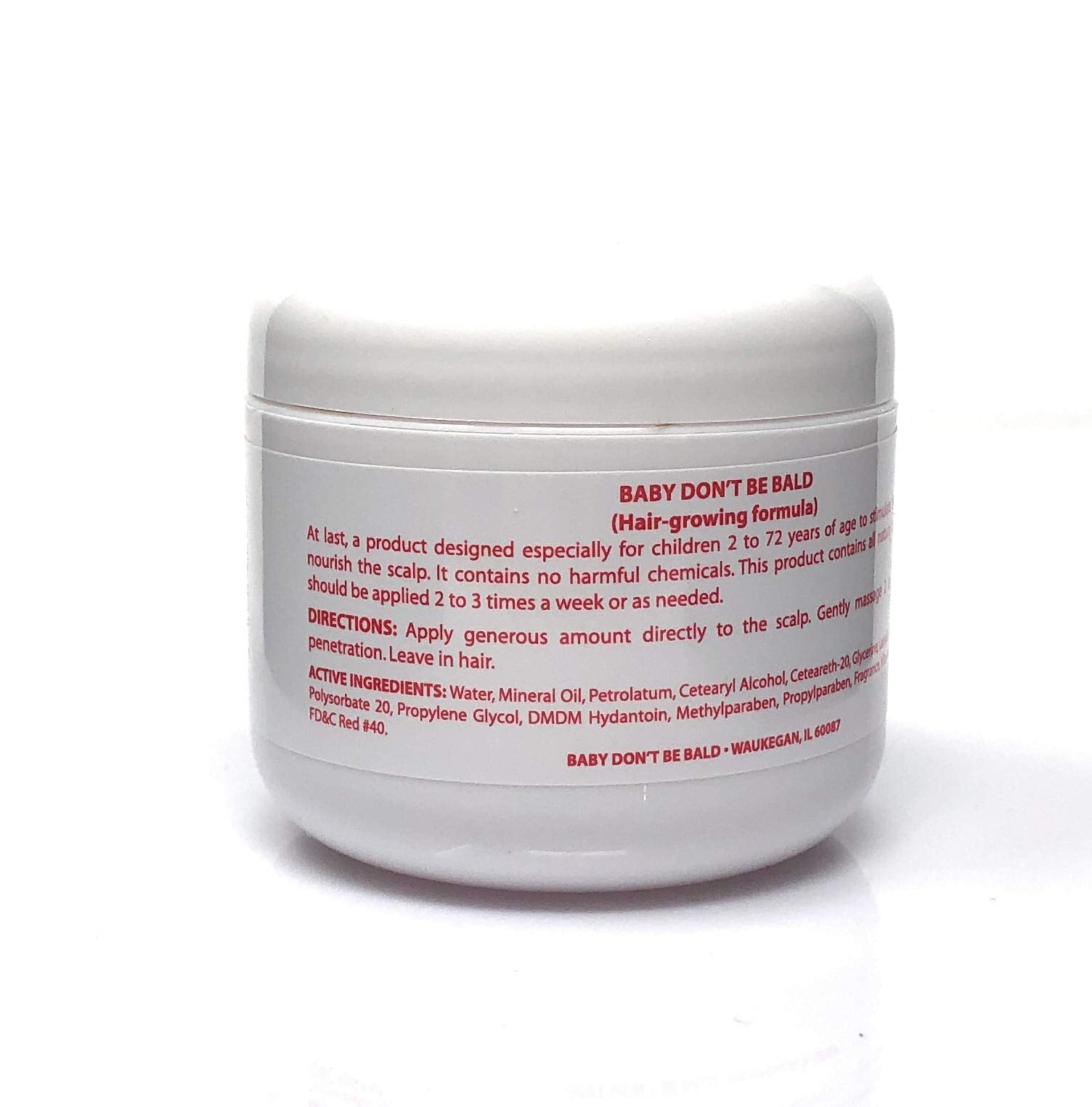 Baby Don't Bald aplicación de gota aceite para nutrir el cuero cabelludo y cabello.