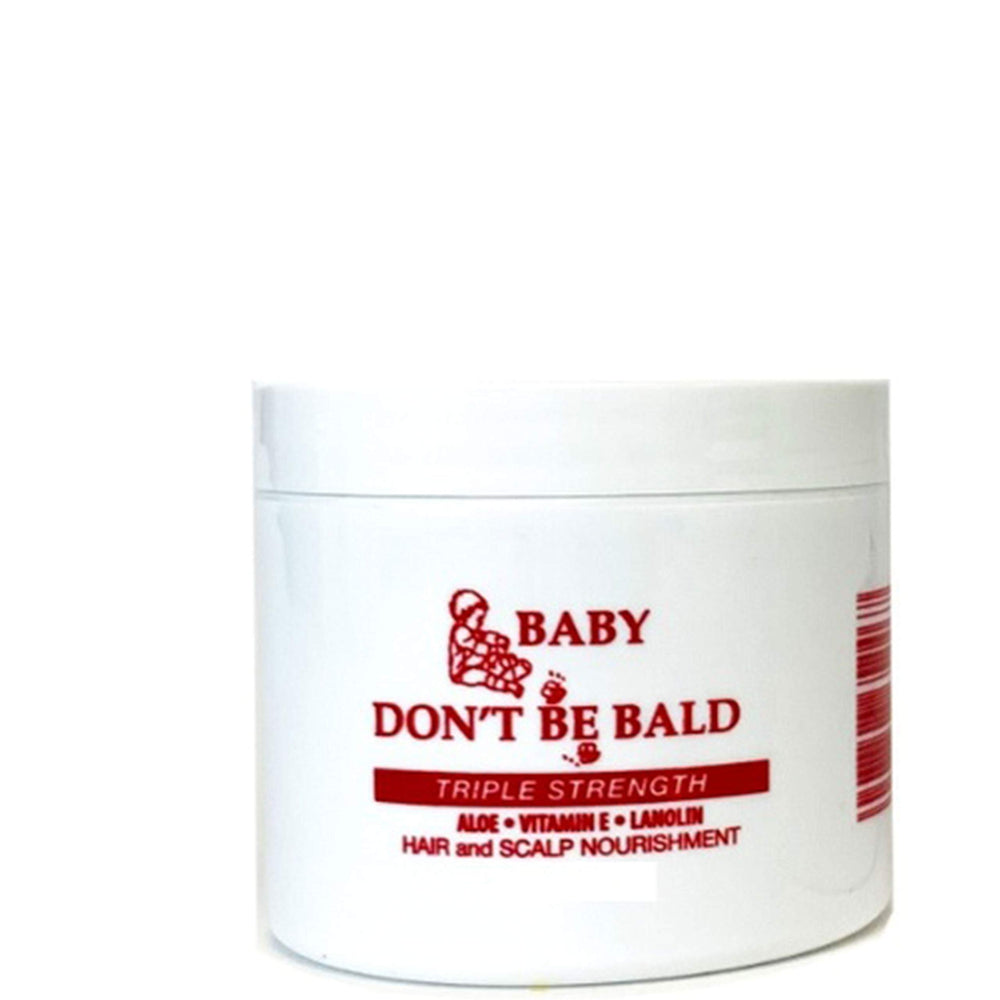 Baby Don't Bald nutriente capilar para cuero cabelludo, aplicación suave para uso diario.