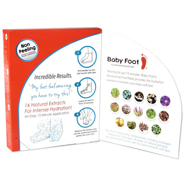 Aplicación cremosa de Baby Foot hidrata y suaviza los pies