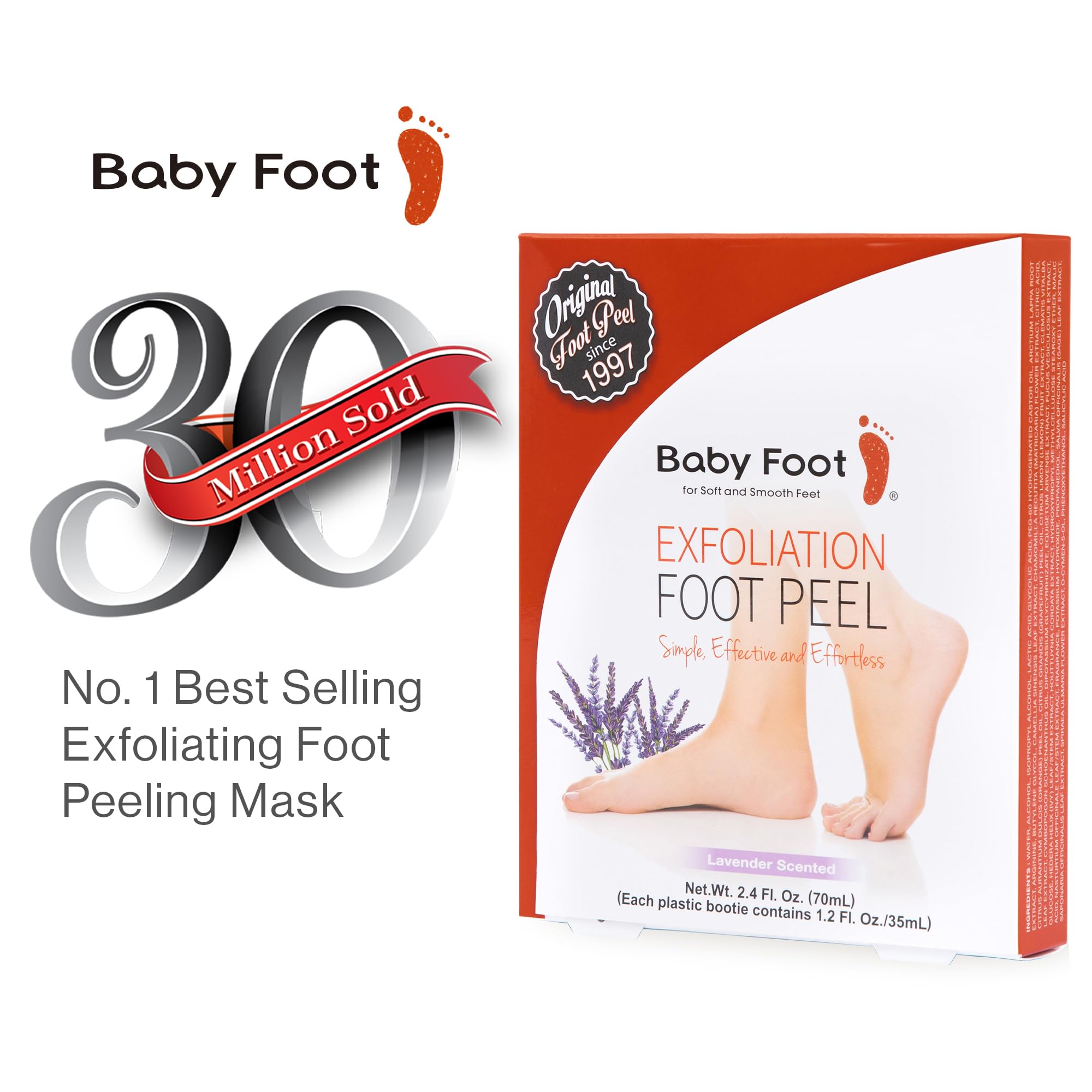 Baby Foot Original: experiencia spa en casa con aroma relajante de lavanda.
