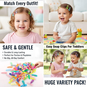 Babymatch clips para peinados diarios, apertura y cierre sencillos.