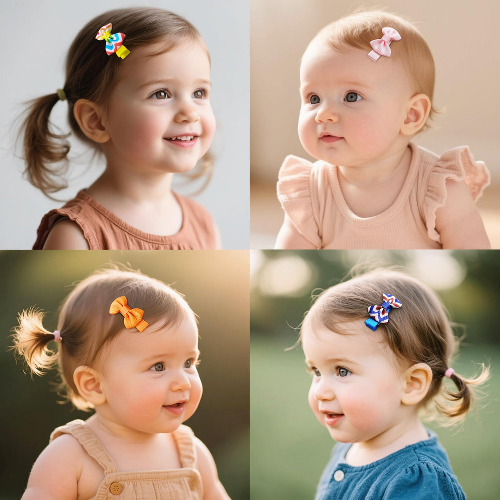 Babymatch prendedores para cabello de bebé, forro suave que evita tirones.