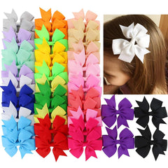 Lazo pinwheel de Babymatch en rosa, 3 pulgadas, ideal para peinados duraderos.