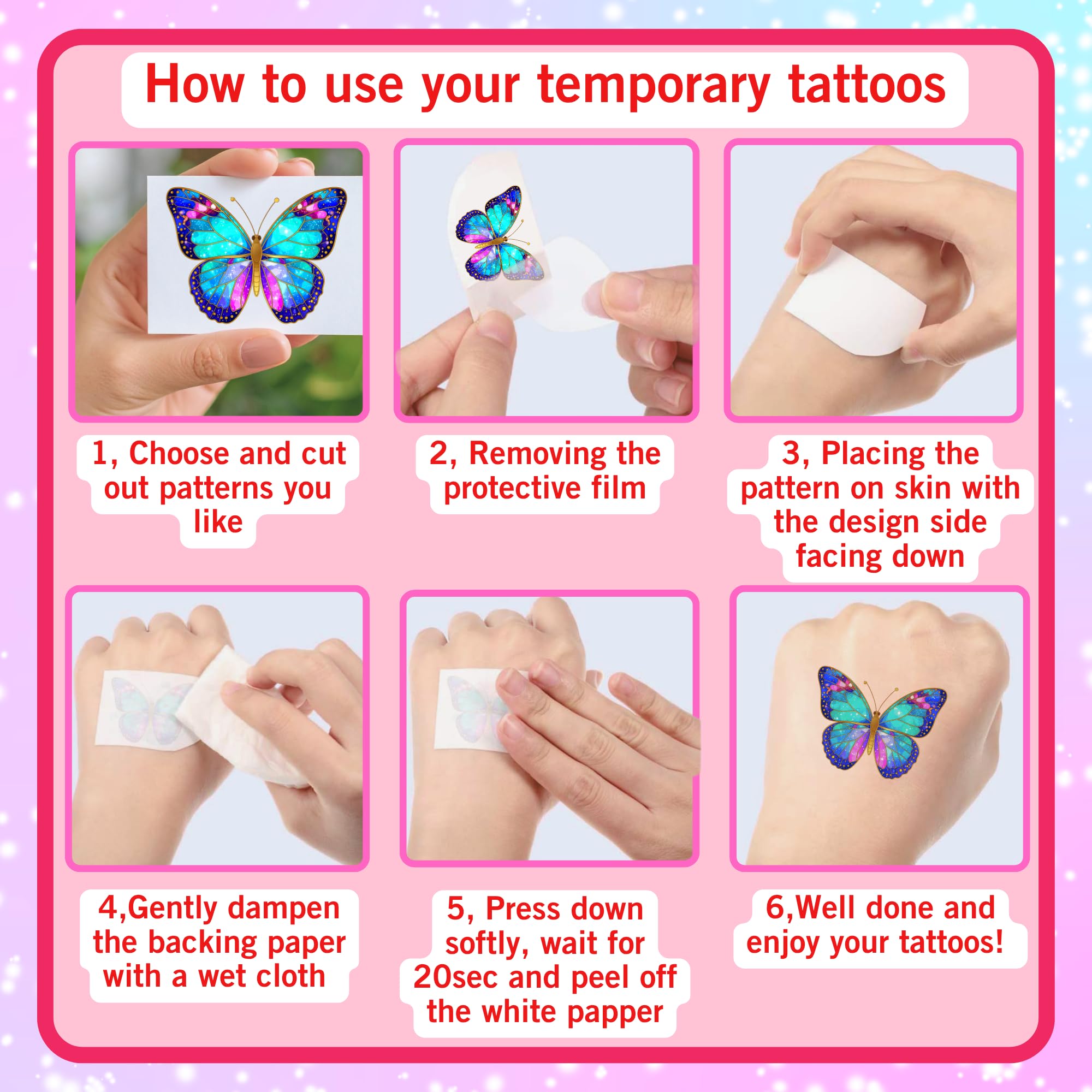Backtopeia mariposa decorativa para cumpleaños: brilla y entretiene