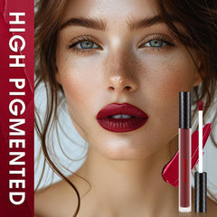 BADCOLOR set labial líquido negro azul púrpura para efecto gótico estilizado.