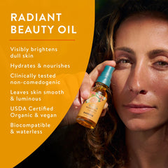 Badger Aceite Facial con jojoba, frasco, nutre y suaviza la piel.