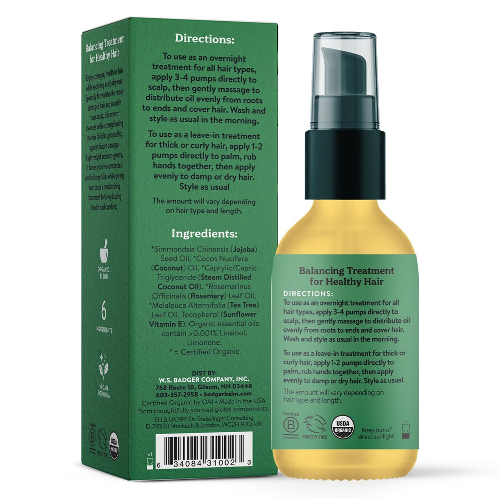 Badger Aceite de Jojoba con dosificador para uso rápido y limpio.