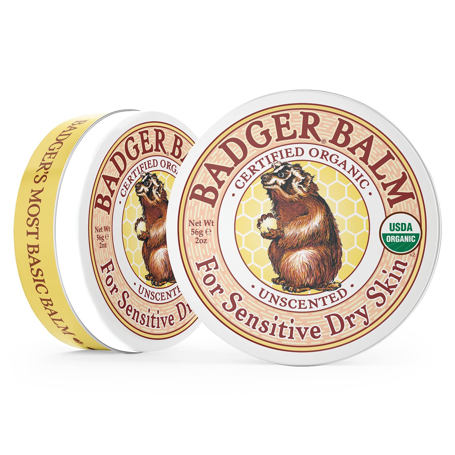 Manos secas recibiendo cuidado con Badger Balm