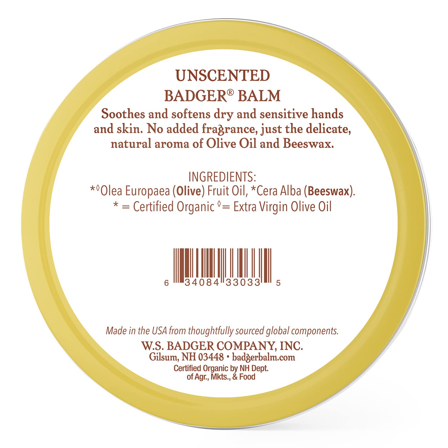 Textura cremosa de Badger Balm para aplicación suave
