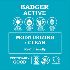 Fórmula de óxido de zinc de Badger para protección labial mineral