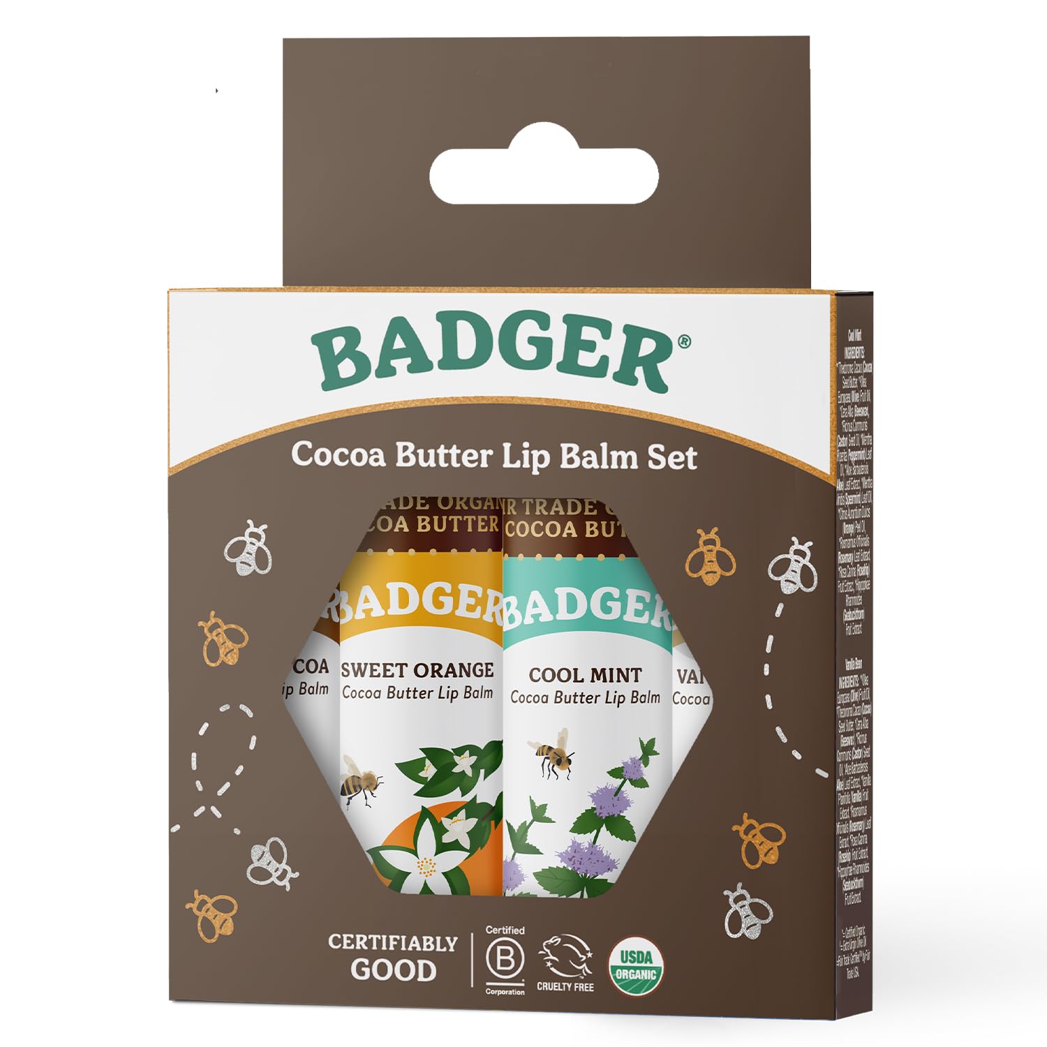 Badger bálsamo labial vainilla: aroma cálido para uso diario