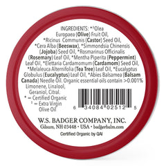 Badger bálsamo para pies con ingredientes orgánicos que hidratan profundamente