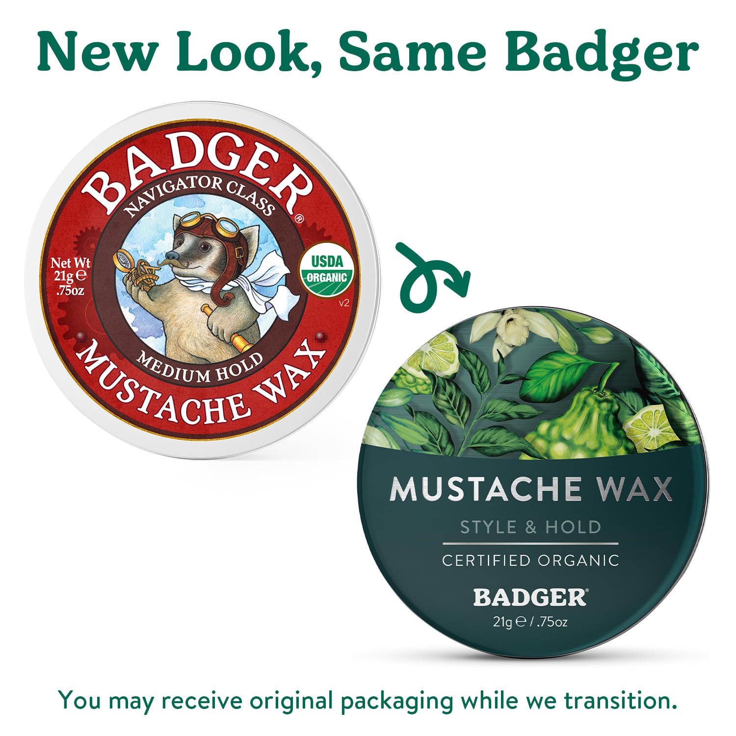 Textura media de la cera Badger para control y acabado natural.