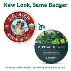 Textura media de la cera Badger para control y acabado natural.